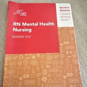ATI RN Mental Health Nursing Review Module - Red/Tan Cover